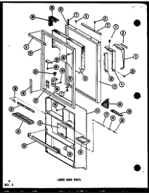 Lower Door Parts (Td523e-C / P75288-1Wc) (Td523e / P75288-1W) (Td523e-A / P75288-1Wa) (Td523e-L / P75288-1Wl) (Td523e-G / P75288-1Wg) (Td518e / P75288-2W) parts for Amana Top-Mount Refrigerator TD523F-P75288-10W from AppliancePartsPros.com