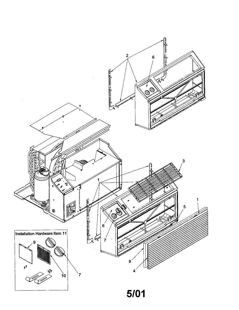 Outer Cast Label Parts for Amana TE10085W2 REV A-TE10085W2 A: Outer Case Assembly Parts ...