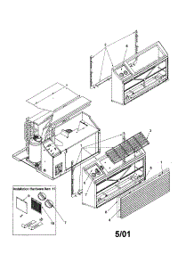 Outer Case Assembly parts for Amana Room Air Conditioner TE11085W2A-TE11085W2A from AppliancePartsPros.com