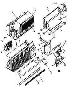 Non Functional parts for Climette/Keeprite/Zoneaire Heating Cooling Combined Unit TEA12R25SPC from AppliancePartsPros.com