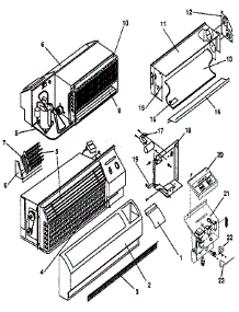 Non Functional parts for Climette/Keeprite/Zoneaire Heating Cooling Combined Unit TEA12R50DCC from AppliancePartsPros.com