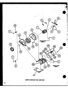 Motor parts for Amana Dryer TEA400/P75752-3W from AppliancePartsPros.com