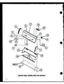 Control Panel (Tea400 / P77041-2W) (Tga400 / P77041-5W) (Tea600 / P77041-3W) (Tga600 / P77041-6W) (Tea800 / P77041-4W) (Tga800 / P77041-7W) (Tea300 / P77041-1W) parts for Amana Dryer TEA400/P77041-2W from AppliancePartsPros.com