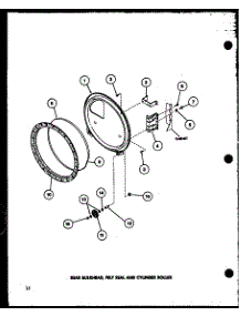 Rear Bulkhead (Tea400 / P77041-2W) (Tga400 / P77041-5W) (Tea600 / P77041-3W) (Tga600 / P77041-6W) (Tea800 / P77041-4W) (Tga800 / P77041-7W) (Tea300 / P77041-1W) parts for Amana Dryer TEA800/P77041-4W from AppliancePartsPros.com