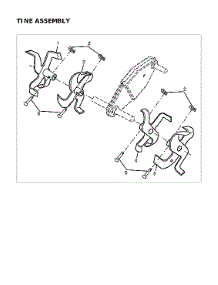 Tine Assy parts for Husqvarna Front-Tine Tiller TF224-96083001100 from AppliancePartsPros.com