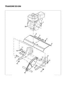 Transmission parts for Husqvarna Front-Tine Tiller TF224-96083001100 from AppliancePartsPros.com