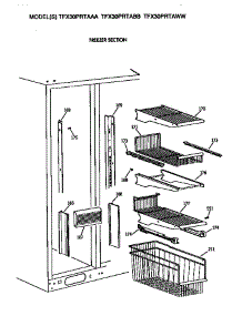 Freezer Section (Shelfs) parts for Ge Side-By-Side Refrigerator TFX30PRTAAA from AppliancePartsPros.com
