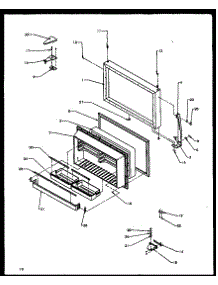 Freezer Door (Tz22r2l / P1157705wl) (Tz22r2e / P1157705we) (Tz22r2w / P1157705ww) (Tzi22r2e / P1168013we) (Tzi22r2l / P1168013wl) (Tzi22r2w / P1168013ww) parts for Amana Top-Mount Refrigerator TG18R2G-P1158305WG from AppliancePartsPros.com