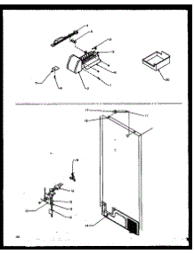Factory Installed Ice Maker (Tzi21r2l / P1168011wl) (Tzi21r2e / P1168011we) (Tzi21r2w / P1168011ww) (Tzi22r2e / P1168013we) (Tzi22r2l / P1168013wl) (Tzi22r2w / P1168013ww) parts for Amana Top-Mount Refrigerator TG18R2L-P1158305WL from AppliancePartsPros.com
