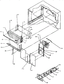 Evaporator Assembly parts for Amana Top-Mount Refrigerator TG18S3L-P1194601W from AppliancePartsPros.com