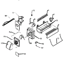 Icemaker Assembly D7824702 parts for Amana Top-Mount Refrigerator TG18S3L-P1194601W from AppliancePartsPros.com