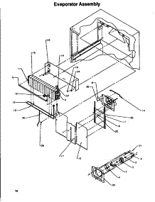Evaporator Assembly parts for Amana Top-Mount Refrigerator TG18S3L-P1194601WL from AppliancePartsPros.com
