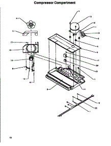 Compressor Compartment parts for Amana Top-Mount Refrigerator TG18S3L-P1194601WL from AppliancePartsPros.com