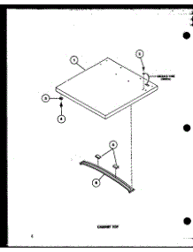 Cabinet Top (Tea400 / P77041-2W) (Tga400 / P77041-5W) (Tea600 / P77041-3W) (Tga600 / P77041-6W) (Tea800 / P77041-4W) (Tga800 / P77041-7W) (Tea300 / P77041-1W) parts for Amana Dryer TGA400/P77041-5W from AppliancePartsPros.com