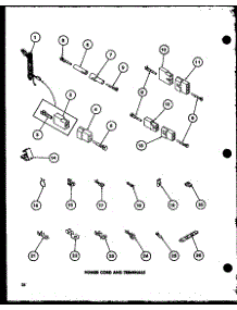 Power Cord And Terminals (Tga400 / P77041-5W) (Tea600 / P77041-3W) (Tga600 / P77041-6W) (Tea800 / P77041-4W) (Tga800 / P77041-7W) (Tea300 / P77041-1W) parts for Amana Dryer TGA600/P77041-3W from AppliancePartsPros.com