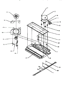 Compressor Compartment parts for Amana Top-Mount Refrigerator TH18S3L-P1195301W from AppliancePartsPros.com