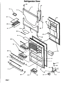 Refrigerator Door parts for Amana Top-Mount Refrigerator TH18S3L-P1195301WL from AppliancePartsPros.com