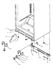Cabinet Bottom parts for Amana Top-Mount Refrigerator TH18S3W-P1195301W from AppliancePartsPros.com