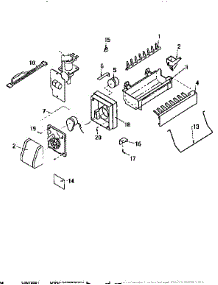 Compact Ice Maker D7832702 parts for Amana Top-Mount Refrigerator TH18S3W-P1195301W from AppliancePartsPros.com
