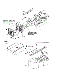 Ice Maker Assembly parts for Amana Top-Mount Refrigerator TH21V2C-P1315906WC from AppliancePartsPros.com