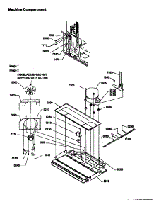Machine Compartment parts for Amana Top-Mount Refrigerator TH25TW-P1303001WW from AppliancePartsPros.com
