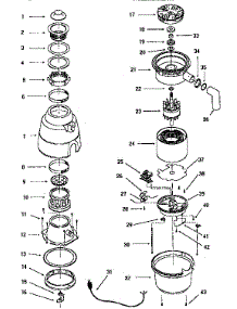 Ss8000 (Thd-1000) (Ss8000) parts for Thermador Garbage Disposal THD-100 from AppliancePartsPros.com