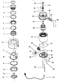 Model 2600 (Thd-300) (2600) parts for Thermador Garbage Disposal THD-100 from AppliancePartsPros.com