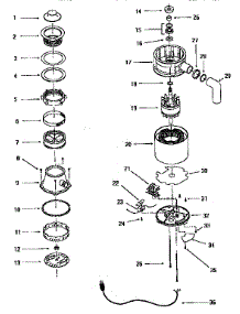 Model 111 (Thd-100) (111) parts for Thermador Garbage Disposal THD-100 from AppliancePartsPros.com