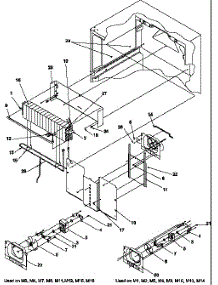 Evaporator Assembly parts for Amana Top-Mount Refrigerator THI18S3L-P1195403WL from AppliancePartsPros.com
