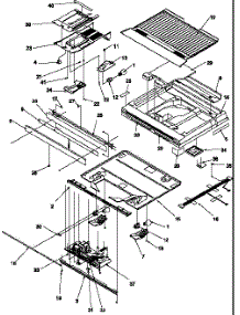 Divider Block parts for Amana Top-Mount Refrigerator THI18S3L-P1195403WL from AppliancePartsPros.com