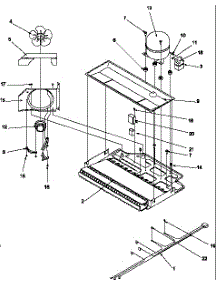 Compressor Compartment parts for Amana Top-Mount Refrigerator THI18S3L-P1195403WL from AppliancePartsPros.com