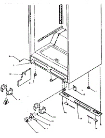 Cabinet Bottom parts for Amana Top-Mount Refrigerator THI18S3W-P1195401W from AppliancePartsPros.com