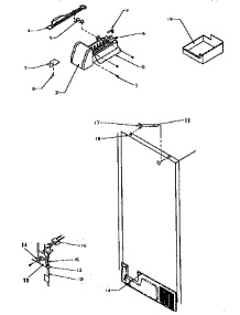 Factory Installed Ice Maker parts for Amana Top-Mount Refrigerator THI18S3W-P1195401W from AppliancePartsPros.com
