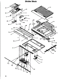 Divider Block parts for Amana Top-Mount Refrigerator THI18S3W-P1195401WW from AppliancePartsPros.com