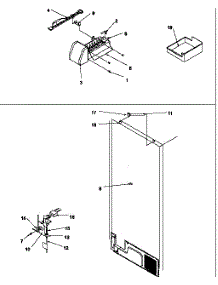 Factory Installed Ice Maker (Thi18s3l / P1195403wl) (Thi18s3l / P1195405wl) (Thi18s3w / P1195403ww) (Thi18s3w / P1195405ww) (Tyi18s4l / P1195404wl) (Tyi18s4l / P1195406wl) (Tyi18s4w / P1195404ww) (Tyi18s4w / P1195406ww) parts for Amana Top-Mount Refrigerator THI18S3W-P1195403WW from AppliancePartsPros.com