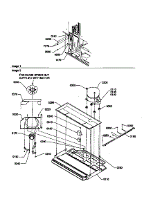 Machine Compartment parts for Amana Top-Mount Refrigerator THI18TE-P1302401WE from AppliancePartsPros.com
