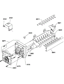 Ice Maker Assembly And Parts parts for Amana Top-Mount Refrigerator THI18TE-P1310701WE from AppliancePartsPros.com