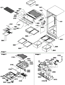 Interior Cabinet And Drain Block Assembly parts for Amana Top-Mount Refrigerator THI18TL-P1310701WL from AppliancePartsPros.com