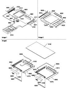 Shelving Assemblies parts for Amana Top-Mount Refrigerator THI21TE-P1302602WE from AppliancePartsPros.com