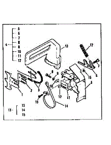 Chain Brake Assembly parts for Mcculloch Chainsaw TITAN 7 MODEL 12-600171-02 from AppliancePartsPros.com