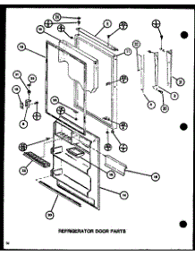 Refrigerator Door Parts (Tj20k / P7791142w) (Tj20k / P7791143w) (Tji20k / P7791144w) (Tji20k / P7791145w) parts for Amana Top-Mount Refrigerator TJ16K-P7791135W from AppliancePartsPros.com