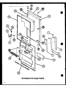 Refrigerator Door Parts (Tj18m / P7859220w) (Tj18m / P7859221w) parts for Amana Top-Mount Refrigerator TJ16M-P7859219W from AppliancePartsPros.com