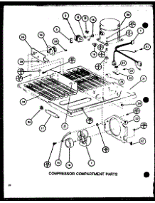 Compressor Compartment Parts (Tj18m / P7859220w) (Tj18m / P7859221w) parts for Amana Top-Mount Refrigerator TJ16M-P7859219W from AppliancePartsPros.com