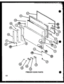 Freezer Door Parts (Tj22m / P7859224w) parts for Amana Top-Mount Refrigerator TJ16M-P7859219W from AppliancePartsPros.com