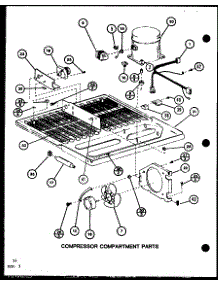 Compressor Compartment Parts (Tj22k / P7791146w) (Tji22k / P7791147w) (Tj22k / P7859201w) parts for Amana Top-Mount Refrigerator TJ18K-P7791139W from AppliancePartsPros.com