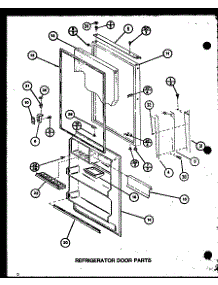 Refrigerator Door Parts (Tj16m / P7859218w) (Tj16m / P7859219w) parts for Amana Top-Mount Refrigerator TJ18M-P7859220W from AppliancePartsPros.com