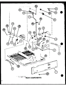 Rear Components (Tj18m / P7859220w) (Tj18m / P7859221w) parts for Amana Top-Mount Refrigerator TJ18M-P7859220W from AppliancePartsPros.com