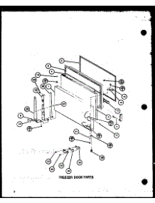 Freezer Door Parts (Tj16m / P7859218w) (Tj16m / P7859219w) parts for Amana Top-Mount Refrigerator TJ18M-P7859221W from AppliancePartsPros.com