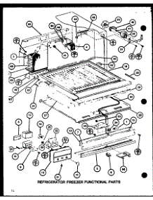 Refrigerator Freezer Functional Parts (Tj16m / P7859218w) (Tj16m / P7859219w) parts for Amana Top-Mount Refrigerator TJ18M-P7859221W from AppliancePartsPros.com