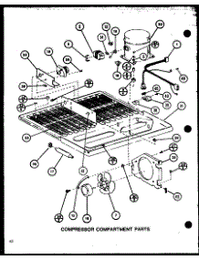 Compressor Compartment Parts (Tj20m / P7859222w) (Tj20m / P7859223w) parts for Amana Top-Mount Refrigerator TJ18M-P7859221W from AppliancePartsPros.com